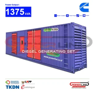genset cummins 1375 kva 1100 kw silent