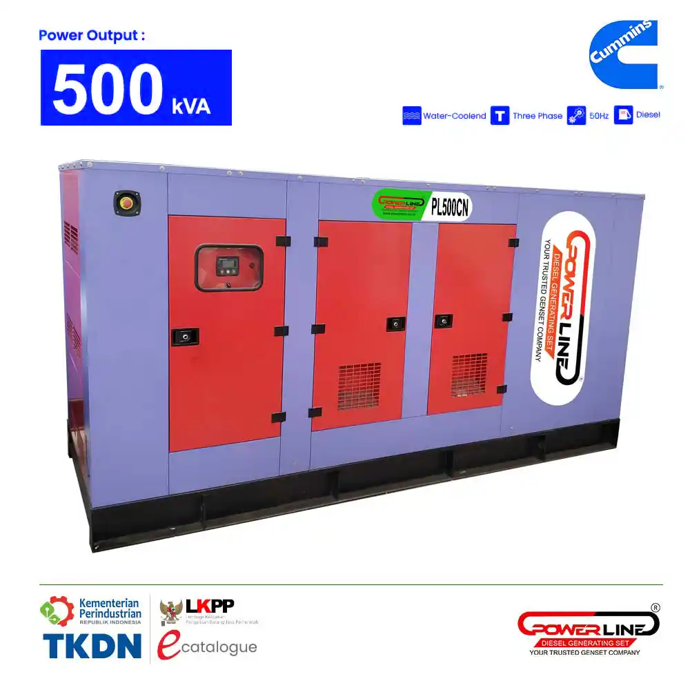 genset cummins 500 kva 400 kw silent